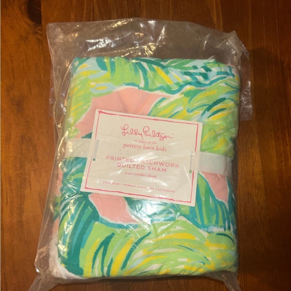 Lilly Pulitzer pottery barn kids Printed Patchwork Quilted Sham